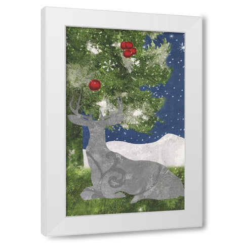Under the Pines 12 White Modern Wood Framed Art Print by Sasha