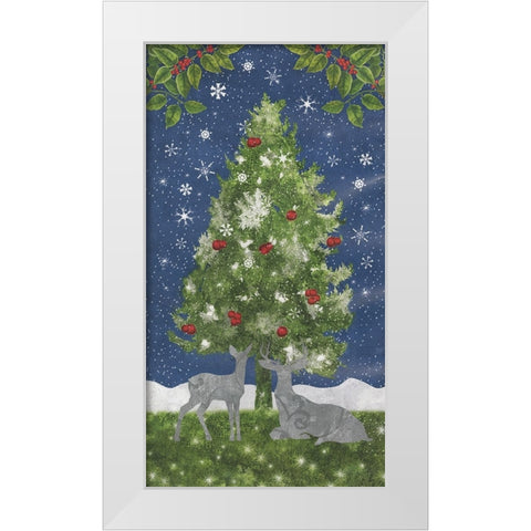 Under the Pines 13 White Modern Wood Framed Art Print by Sasha