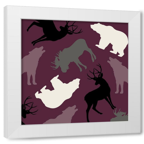 Animal Crackers IV White Modern Wood Framed Art Print by Sasha