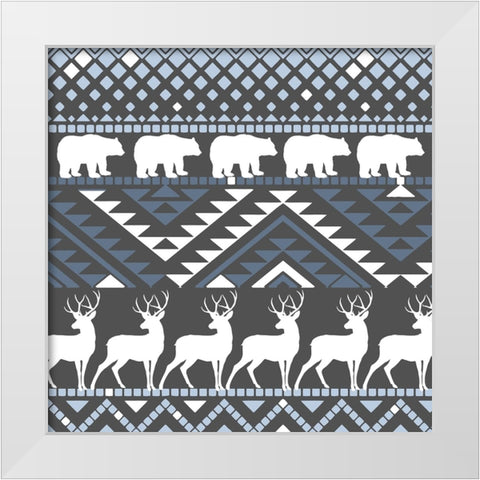 Comfort Zone 1 White Modern Wood Framed Art Print by Sasha