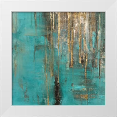 Distractions I White Modern Wood Framed Art Print by Sasha