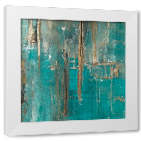 Distractions II White Modern Wood Framed Art Print by Sasha