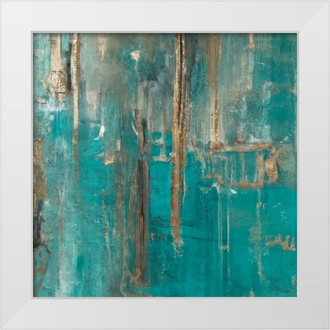 Distractions II White Modern Wood Framed Art Print by Sasha