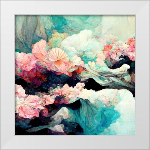 K Dreams III White Modern Wood Framed Art Print by Sasha