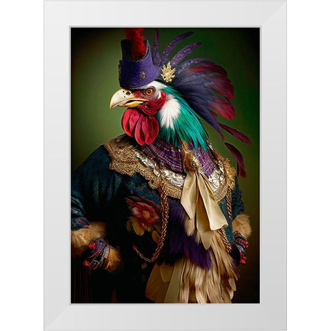 Coloratura VIII White Modern Wood Framed Art Print by Sasha