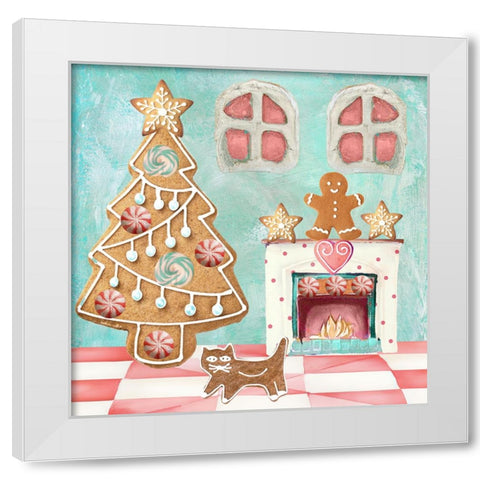 Gingerbread Land VII White Modern Wood Framed Art Print by Sasha