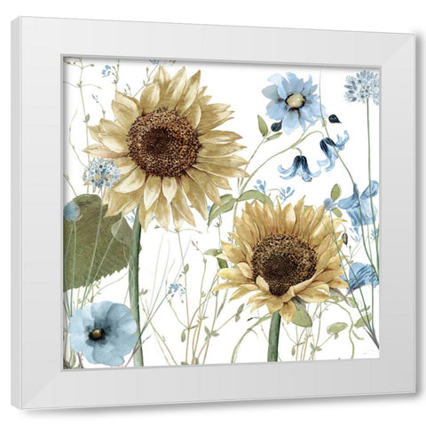 Summer Haze I White Modern Wood Framed Art Print by Sasha
