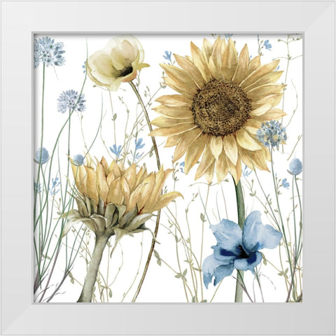 Summer Haze II White Modern Wood Framed Art Print by Sasha