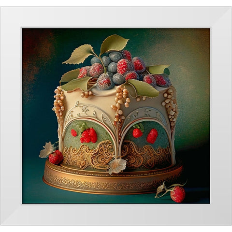 Delphines Bakery II White Modern Wood Framed Art Print by Sasha