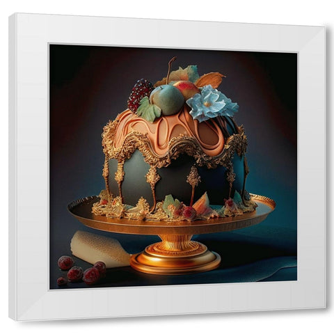 Delphines Bakery IV White Modern Wood Framed Art Print by Sasha