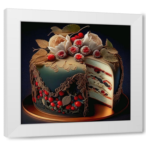 Delphines Bakery VI White Modern Wood Framed Art Print by Sasha