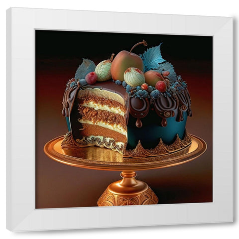 Delphines Bakery VII White Modern Wood Framed Art Print by Sasha