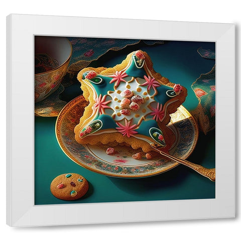 Delphines Bakery X White Modern Wood Framed Art Print by Sasha