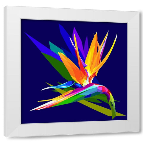 Bird Of Paradise White Modern Wood Framed Art Print by Pansanit, Surapol