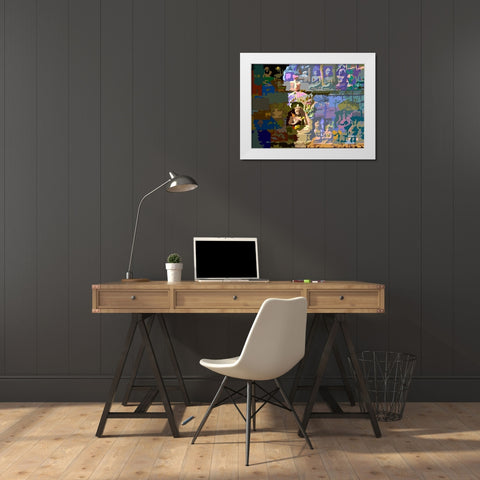 Idol Wall White Modern Wood Framed Art Print by Pansanit, Surapol