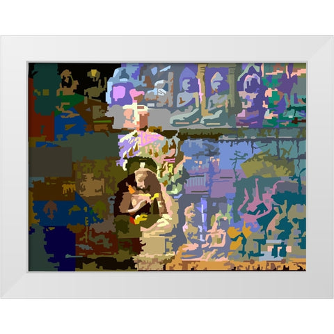 Idol Wall White Modern Wood Framed Art Print by Pansanit, Surapol