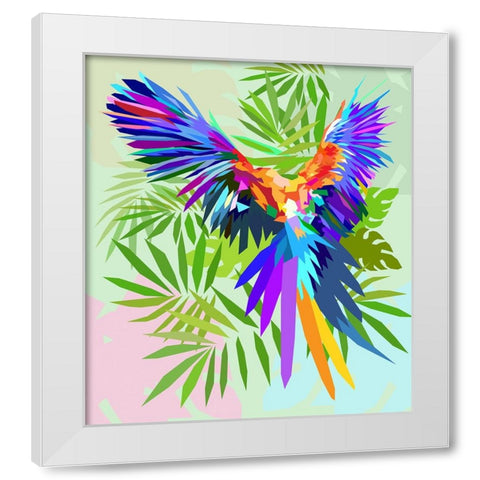 Bird 003 White Modern Wood Framed Art Print by Pansanit, Surapol