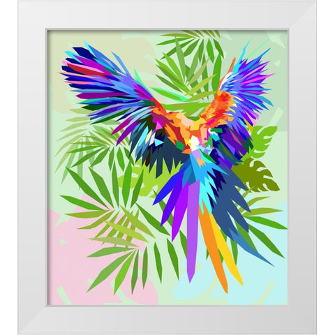 Bird 003 White Modern Wood Framed Art Print by Pansanit, Surapol