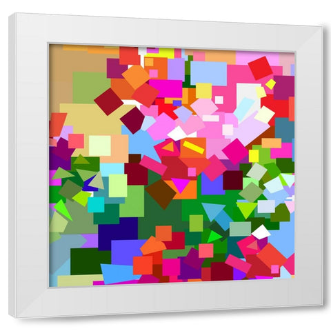 Beautiful Flowers White Modern Wood Framed Art Print by Pansanit, Surapol