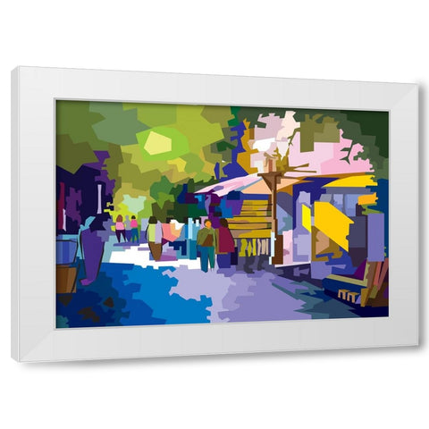 Landskape 001 White Modern Wood Framed Art Print by Pansanit, Surapol