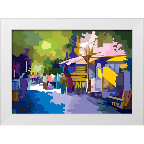 Landskape 001 White Modern Wood Framed Art Print by Pansanit, Surapol