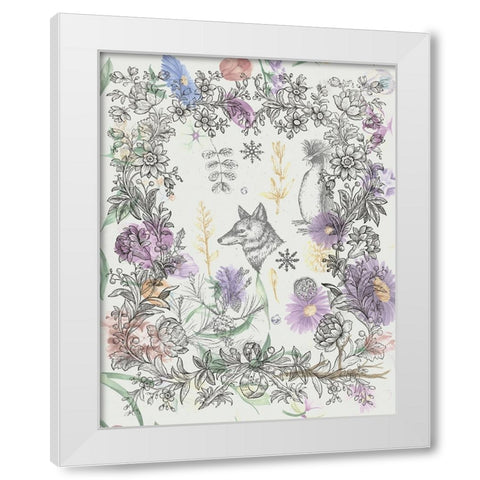 Celebrate Spring White Modern Wood Framed Art Print by The Font Diva