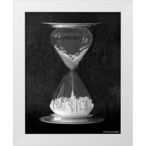 Burb to Urb White Modern Wood Framed Art Print by Barbey, Thomas