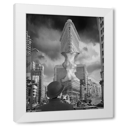 CoreIssues White Modern Wood Framed Art Print by Barbey, Thomas