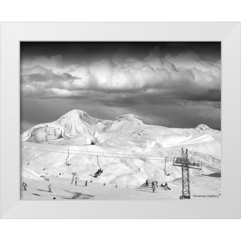 Dream Vacation White Modern Wood Framed Art Print by Barbey, Thomas