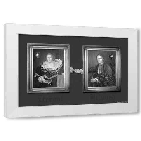 Eternal Beloved White Modern Wood Framed Art Print by Barbey, Thomas