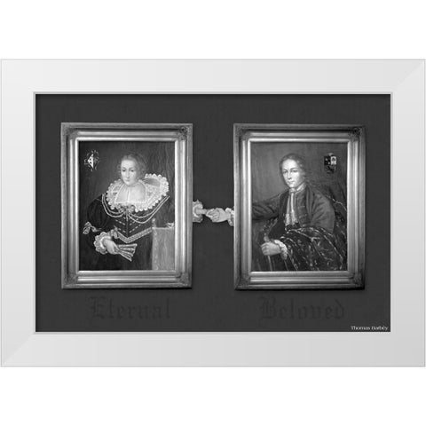 Eternal Beloved White Modern Wood Framed Art Print by Barbey, Thomas