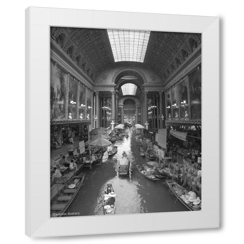 Inner Course White Modern Wood Framed Art Print by Barbey, Thomas