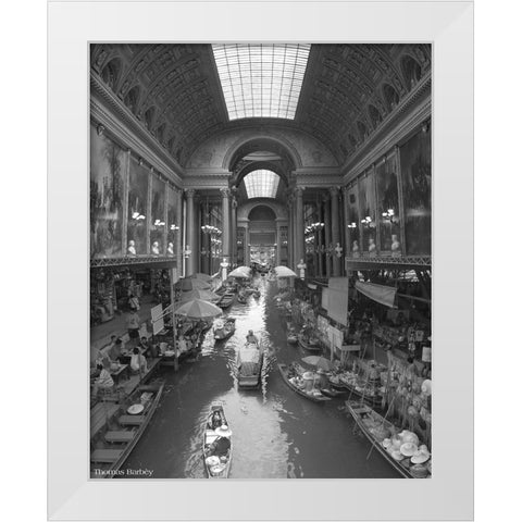 Inner Course White Modern Wood Framed Art Print by Barbey, Thomas