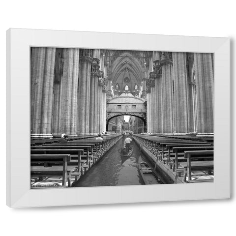 ODUOMOMIO White Modern Wood Framed Art Print by Barbey, Thomas