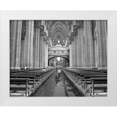 ODUOMOMIO White Modern Wood Framed Art Print by Barbey, Thomas
