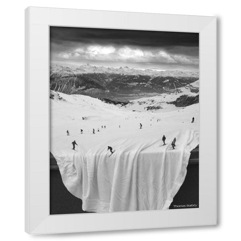 Oh Sheet! White Modern Wood Framed Art Print by Barbey, Thomas