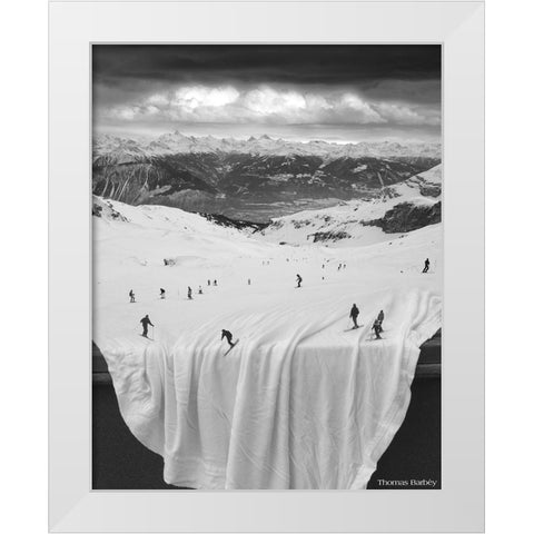 Oh Sheet! White Modern Wood Framed Art Print by Barbey, Thomas