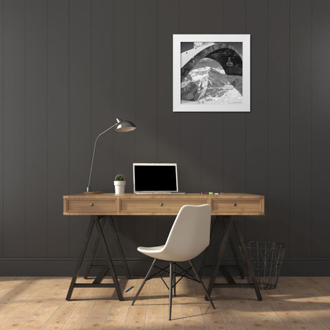 Over the Hill White Modern Wood Framed Art Print by Barbey, Thomas