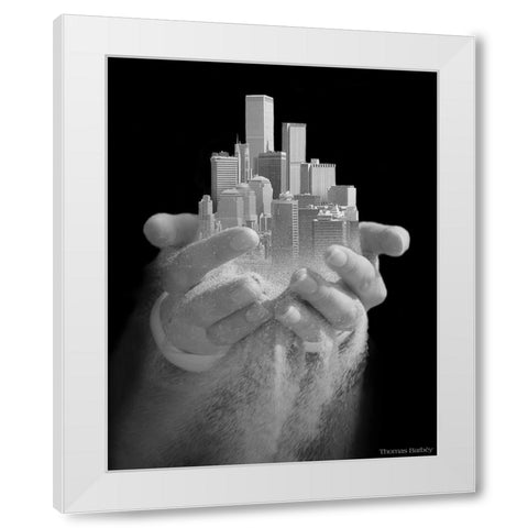 Urban Offering White Modern Wood Framed Art Print by Barbey, Thomas