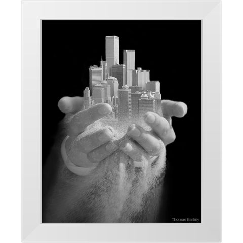 Urban Offering White Modern Wood Framed Art Print by Barbey, Thomas