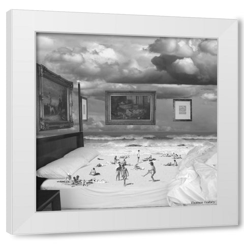 Wet Dreams White Modern Wood Framed Art Print by Barbey, Thomas