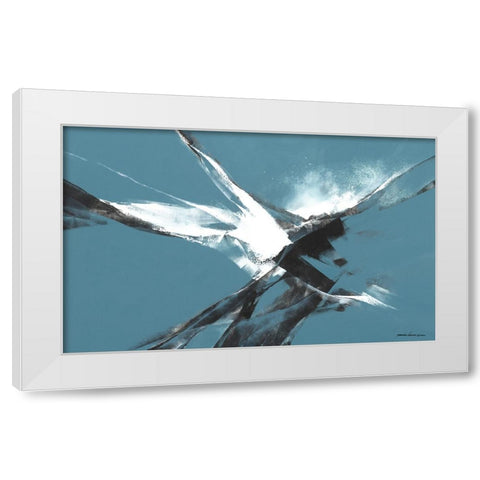 Explorations II White Modern Wood Framed Art Print by Leung, Thomas