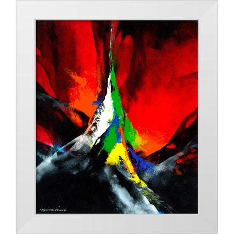 Joyful II White Modern Wood Framed Art Print by Leung, Thomas