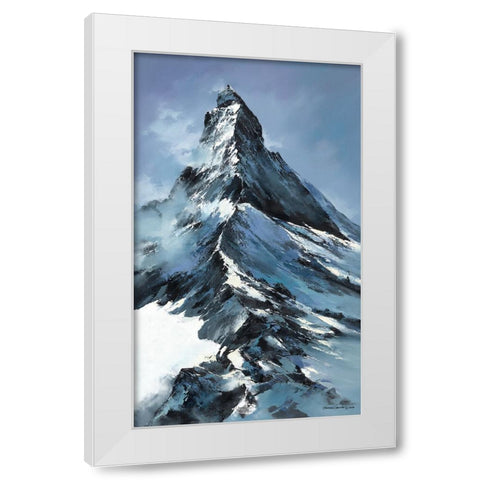 Apex White Modern Wood Framed Art Print by Leung, Thomas