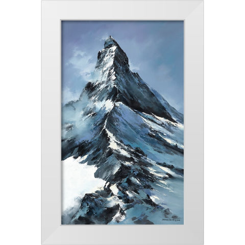 Apex White Modern Wood Framed Art Print by Leung, Thomas