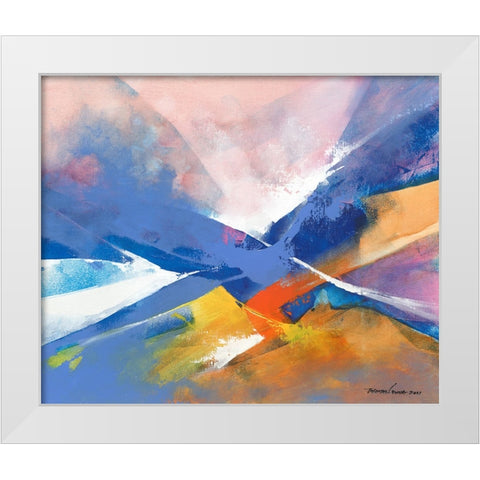 Temptation White Modern Wood Framed Art Print by Leung, Thomas