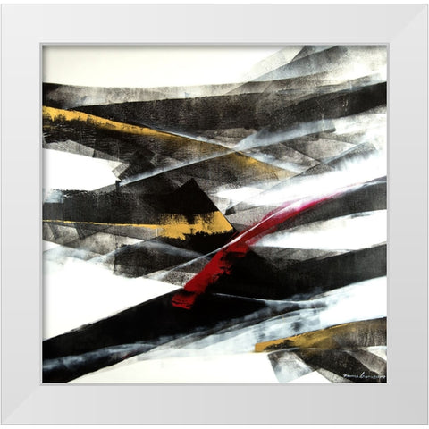 Exchange 2 White Modern Wood Framed Art Print by Leung, Thomas