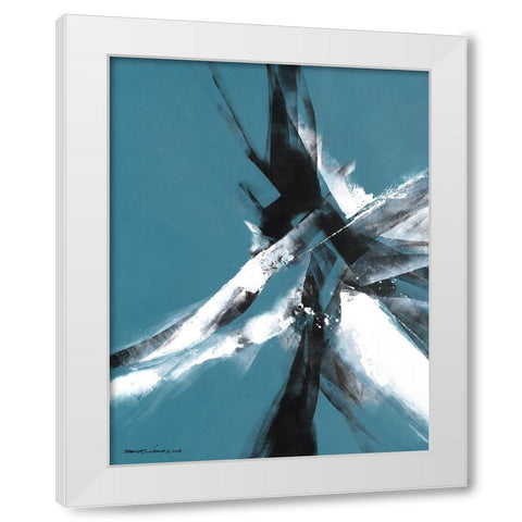 Power White Modern Wood Framed Art Print by Leung, Thomas