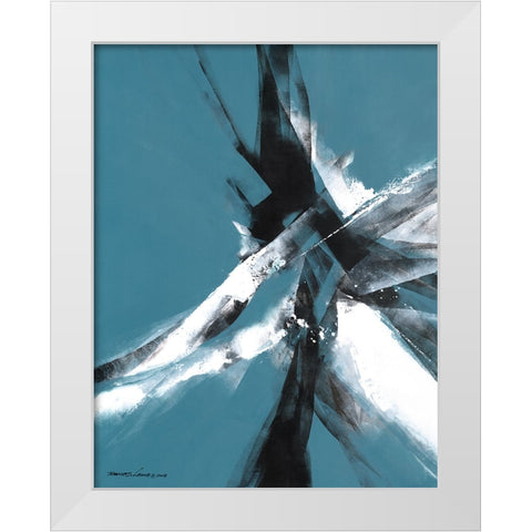 Power White Modern Wood Framed Art Print by Leung, Thomas