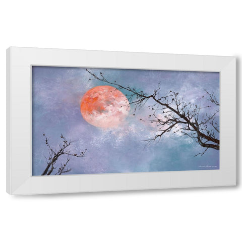 Under the Moon White Modern Wood Framed Art Print by Leung, Thomas